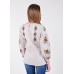 Embroidered blouse "Magnificent Poppies" grey